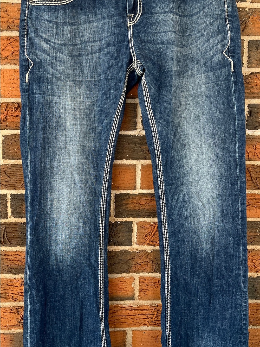 NWOT Women’s Rock & Roll Denim Mid Rise Riding Bootcut Jeans Size 34x34